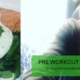 a picture of preworkout meal and a woman