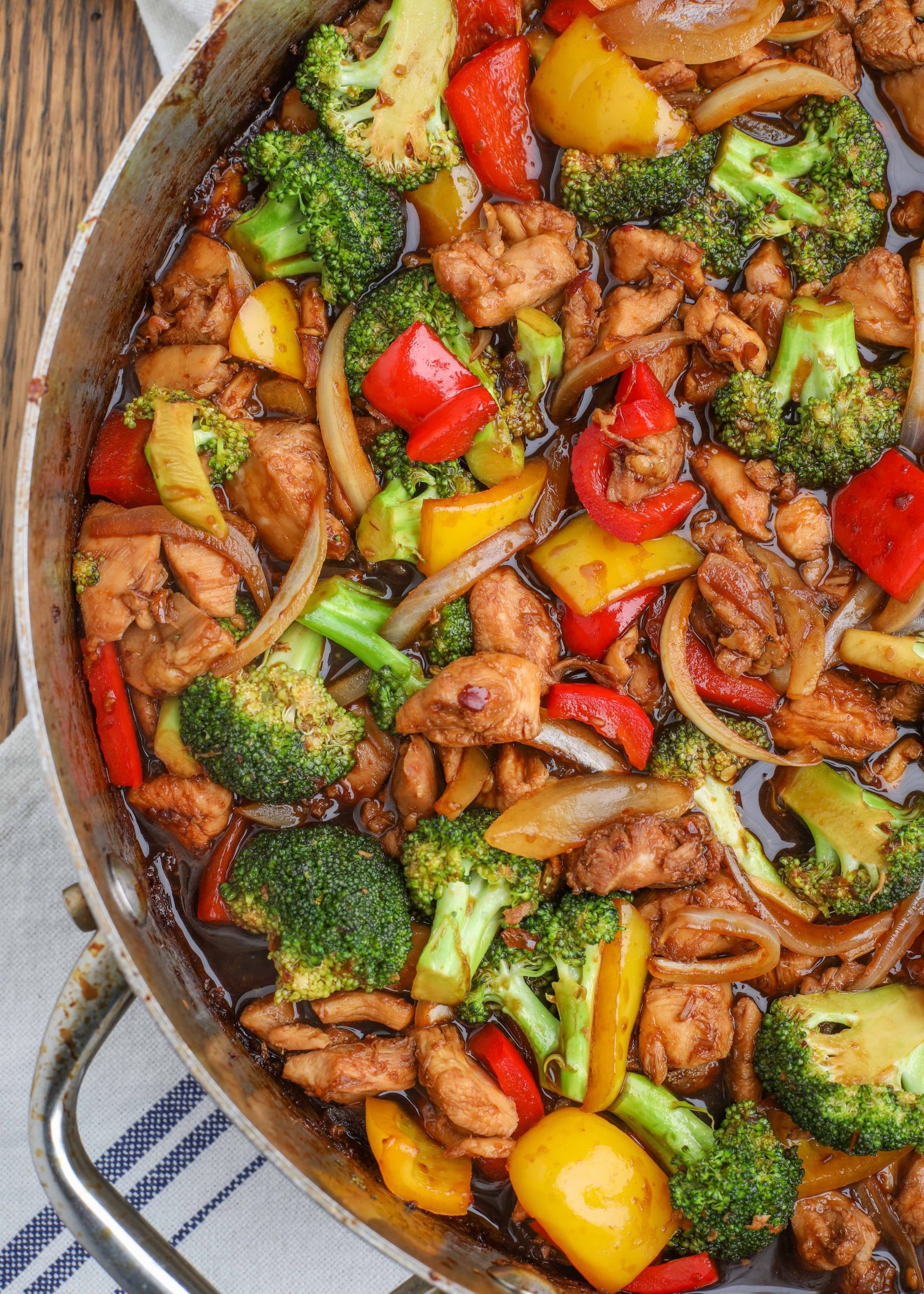 Spicy Chicken and Vegetable Stir-Fry Spicy Chicken and Vegetable Stir-Fry in a pan