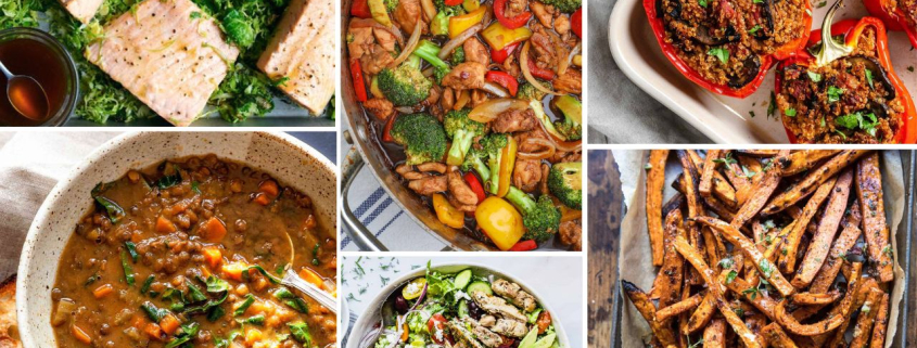 a photo collage with different pictures of delicious foods